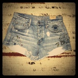 American Eagle Vintage Hi-Rise Festival jean short